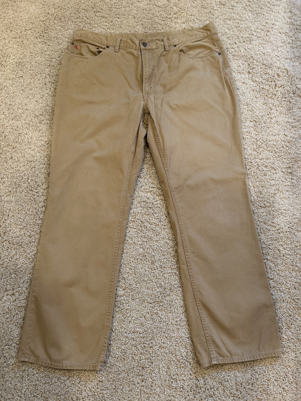 Polo by Ralph Lauren Khaki Straight-Leg Five-Pocket Chinos